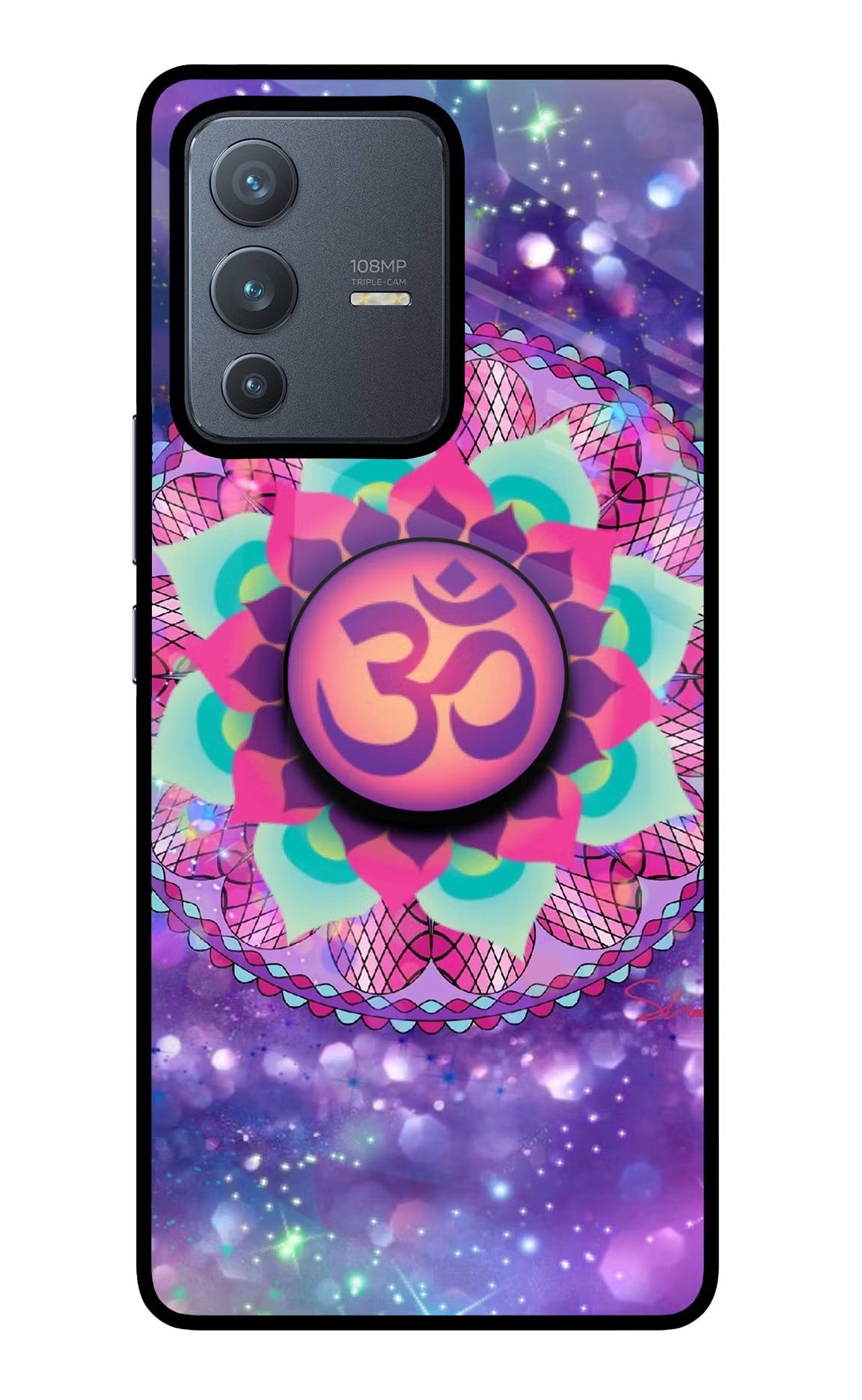 Om Purple Vivo V23 Pro 5G Pop Case by Casekaro