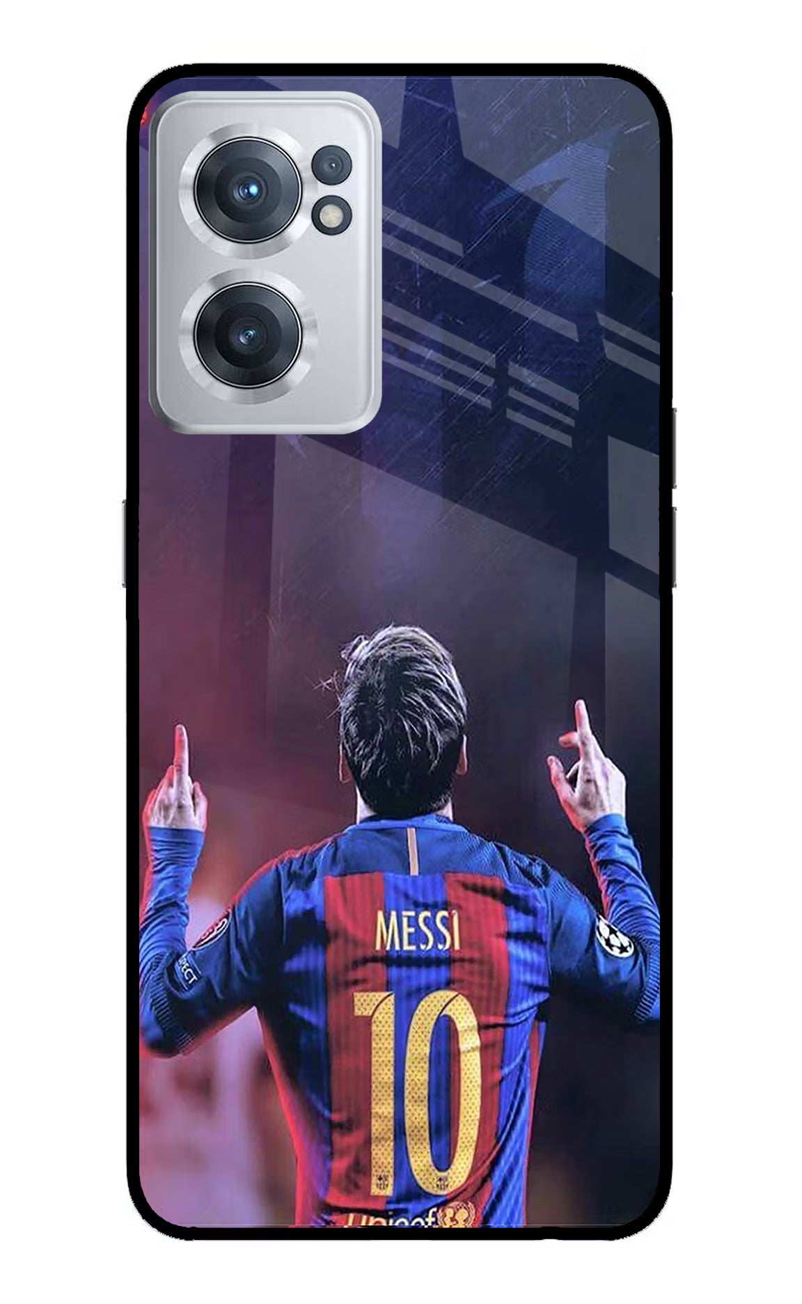 Messi OnePlus Nord CE 2 5G Glass Case Back Cover by Casekaro