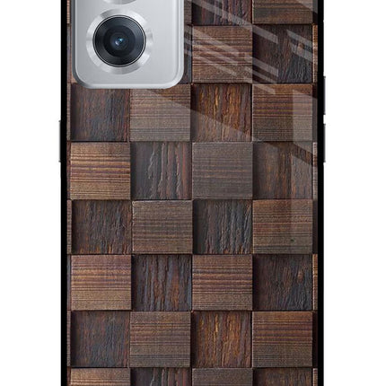 Wooden Cube Design OnePlus Nord CE 2 5G Glass Case