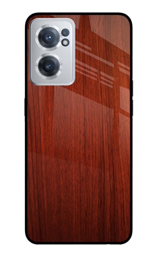 Wooden Plain Pattern OnePlus Nord CE 2 5G Glass Case