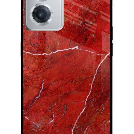 Red Marble Design OnePlus Nord CE 2 5G Glass Case