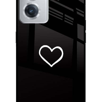 Heart OnePlus Nord CE 2 5G Glass Case Back Cover by Casekaro