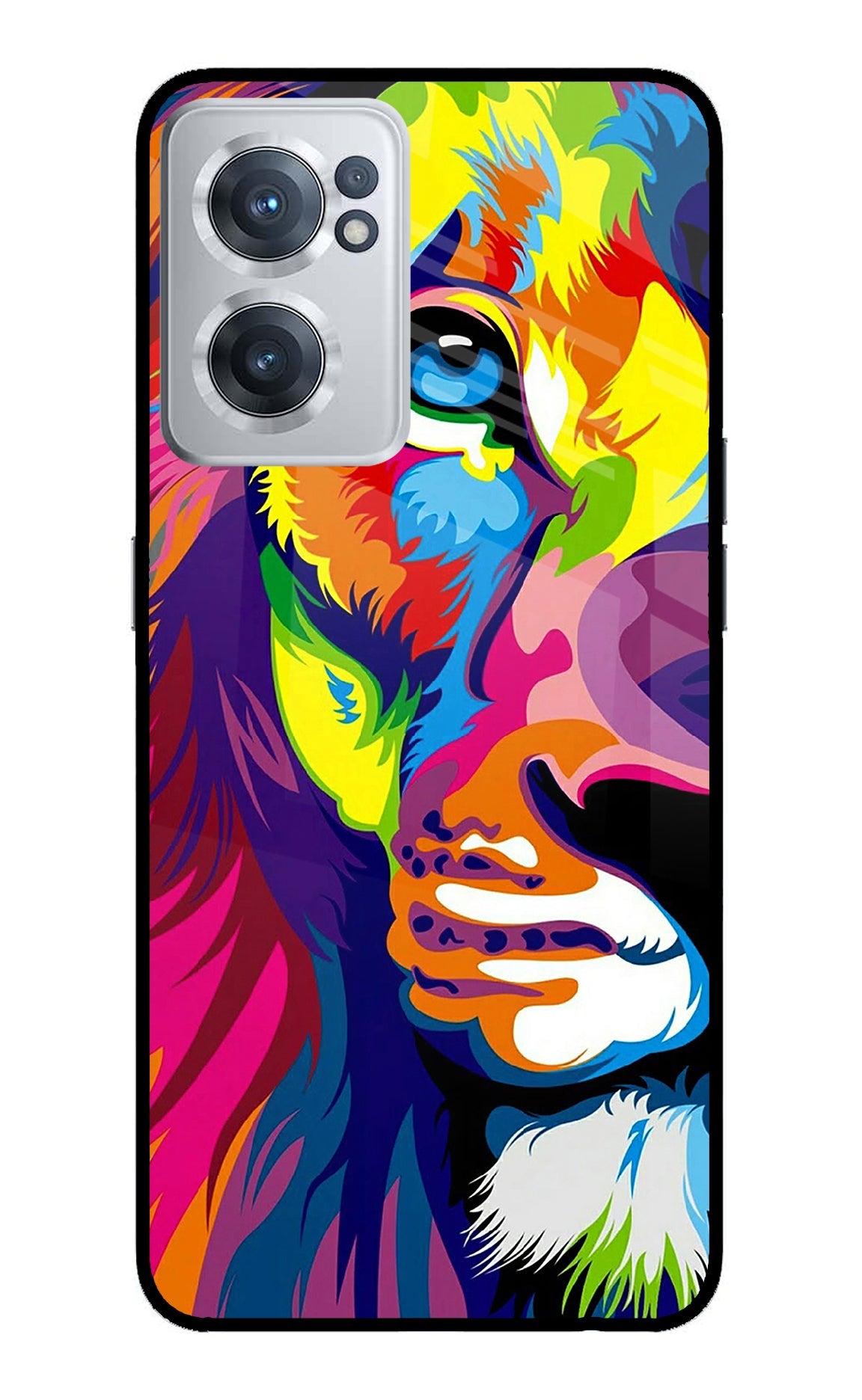 Lion Half Face OnePlus Nord CE 2 5G Back Cover