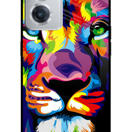 Lion OnePlus Nord CE 2 5G Glass Case