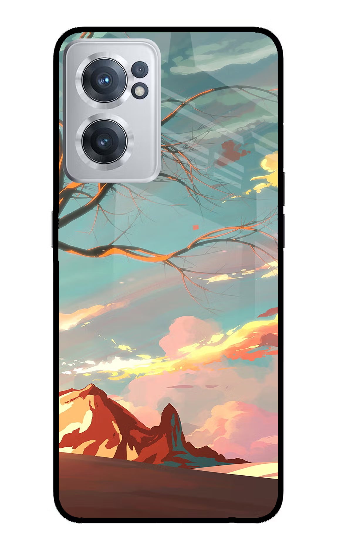 Scenery OnePlus Nord CE 2 5G Glass Case Back Cover by Casekaro