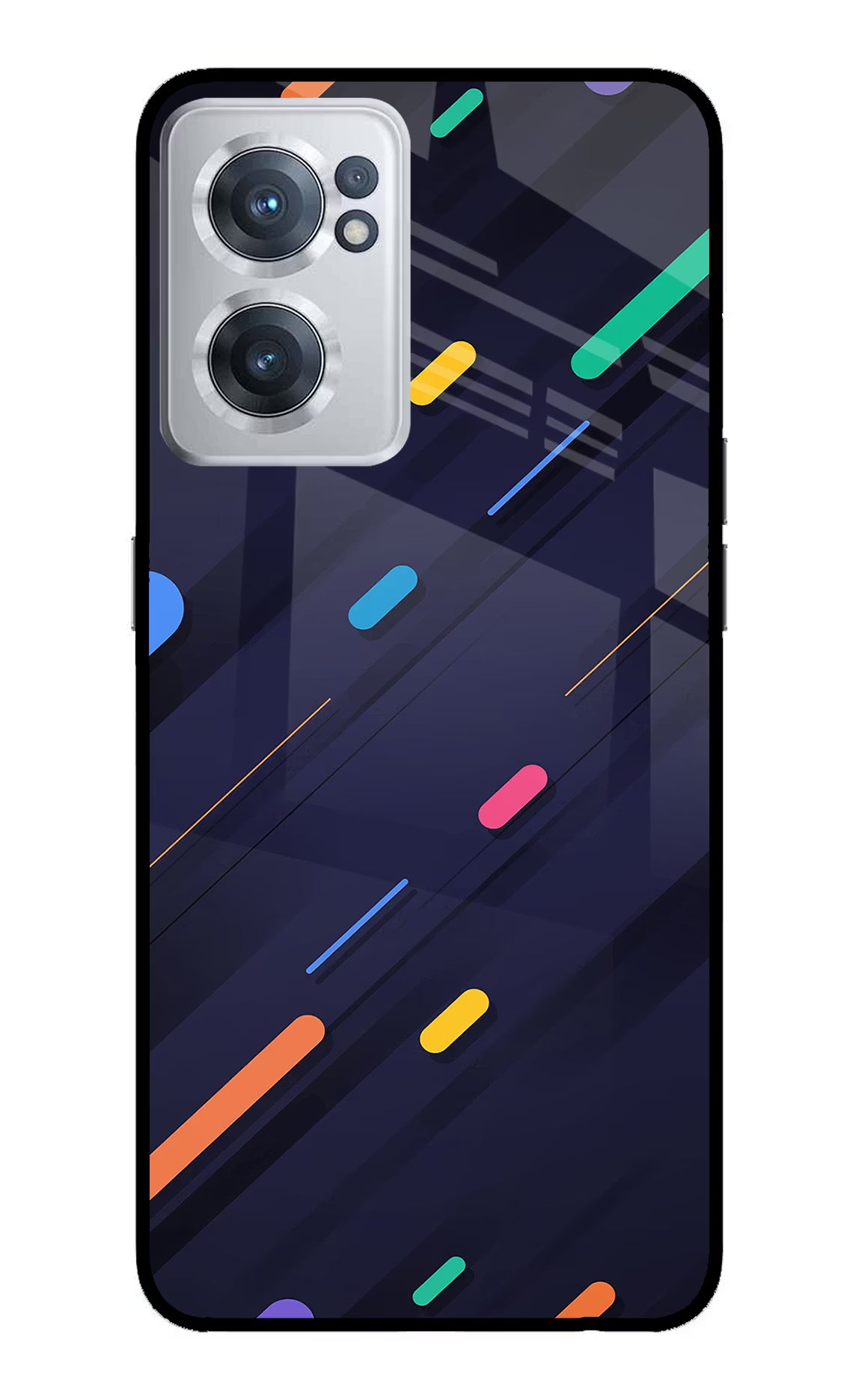 Abstract Design OnePlus Nord CE 2 5G Glass Case Back Cover by Casekaro