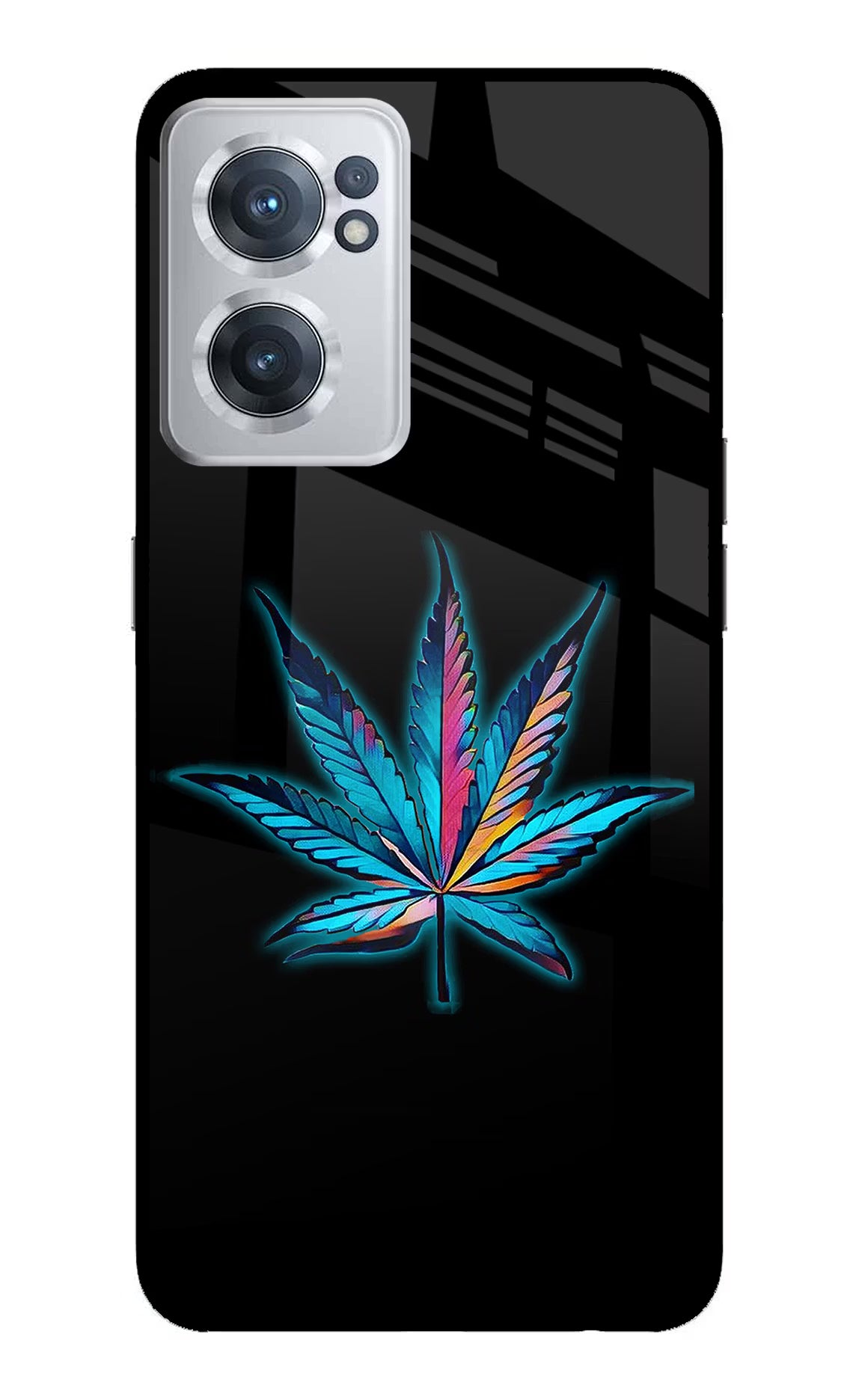 Weed OnePlus Nord CE 2 5G Glass Case Back Cover by Casekaro