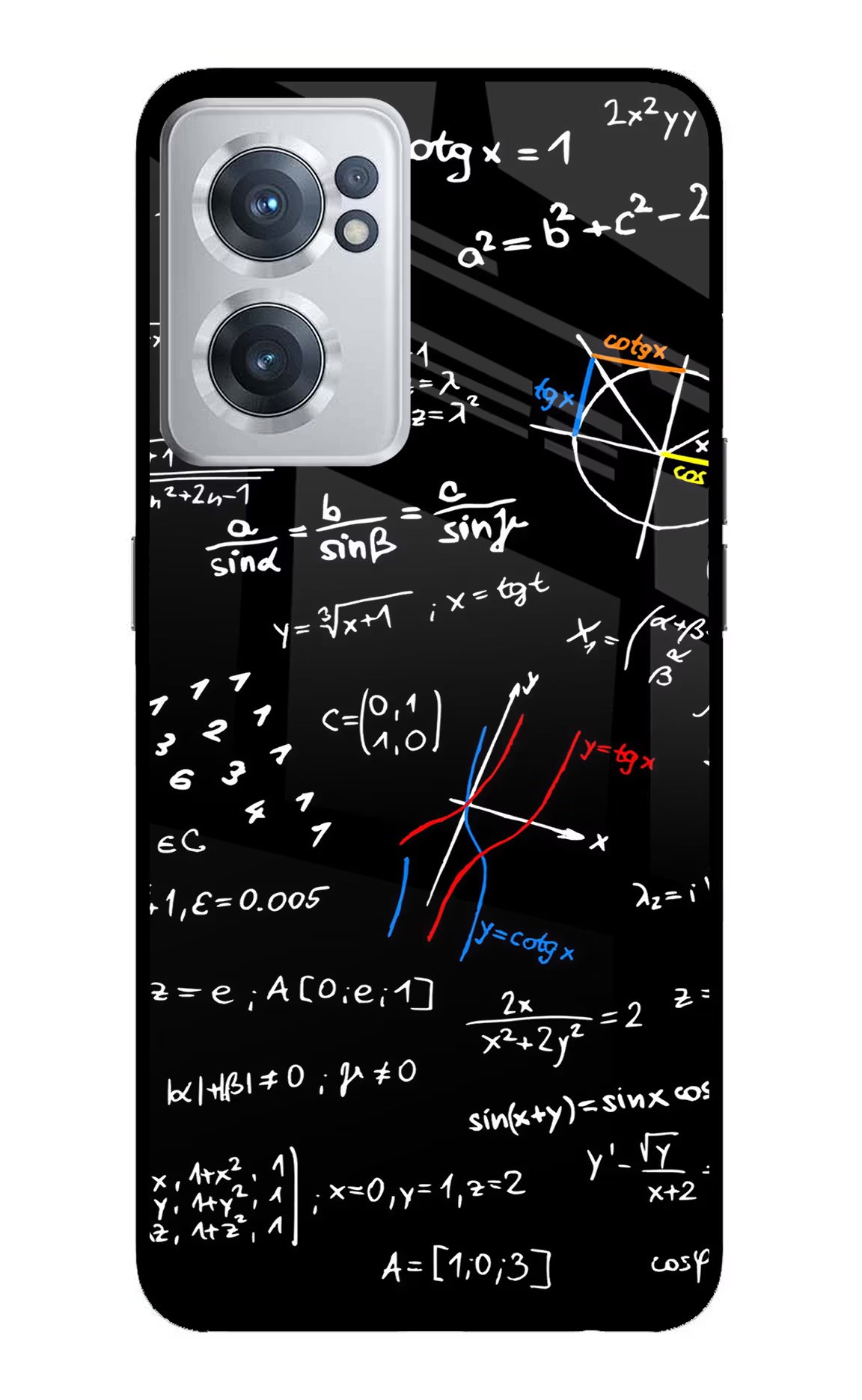 Mathematics Formula OnePlus Nord CE 2 5G Glass Case Back Cover by Casekaro