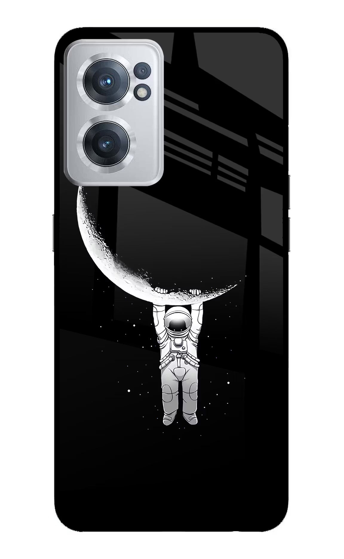 Moon Space OnePlus Nord CE 2 5G Glass Case Back Cover by Casekaro
