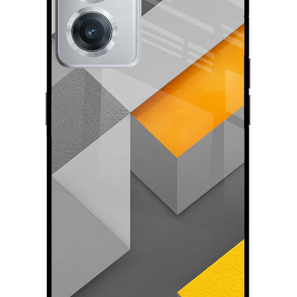 Abstract OnePlus Nord CE 2 5G Glass Case Back Cover by Casekaro