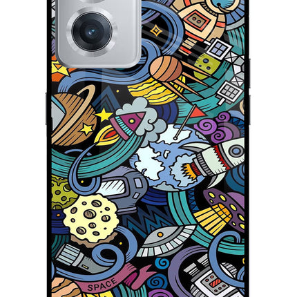 Space Abstract OnePlus Nord CE 2 5G Glass Case