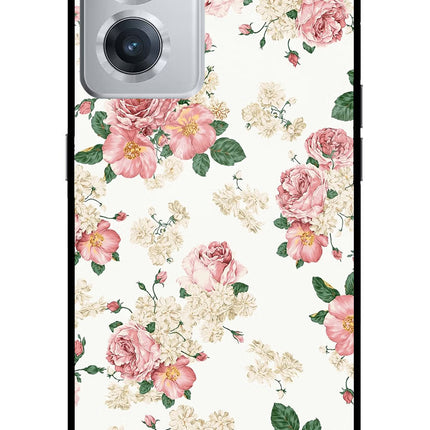 Flowers OnePlus Nord CE 2 5G Glass Case