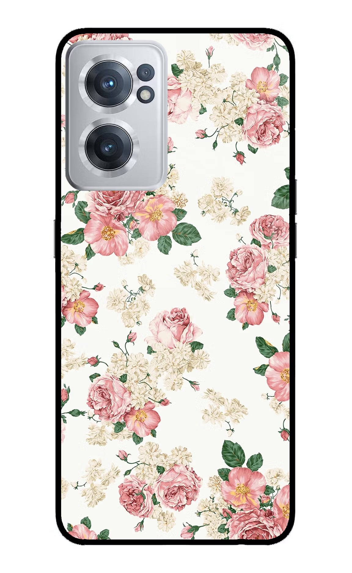 Flowers OnePlus Nord CE 2 5G Glass Case Back Cover by Casekaro