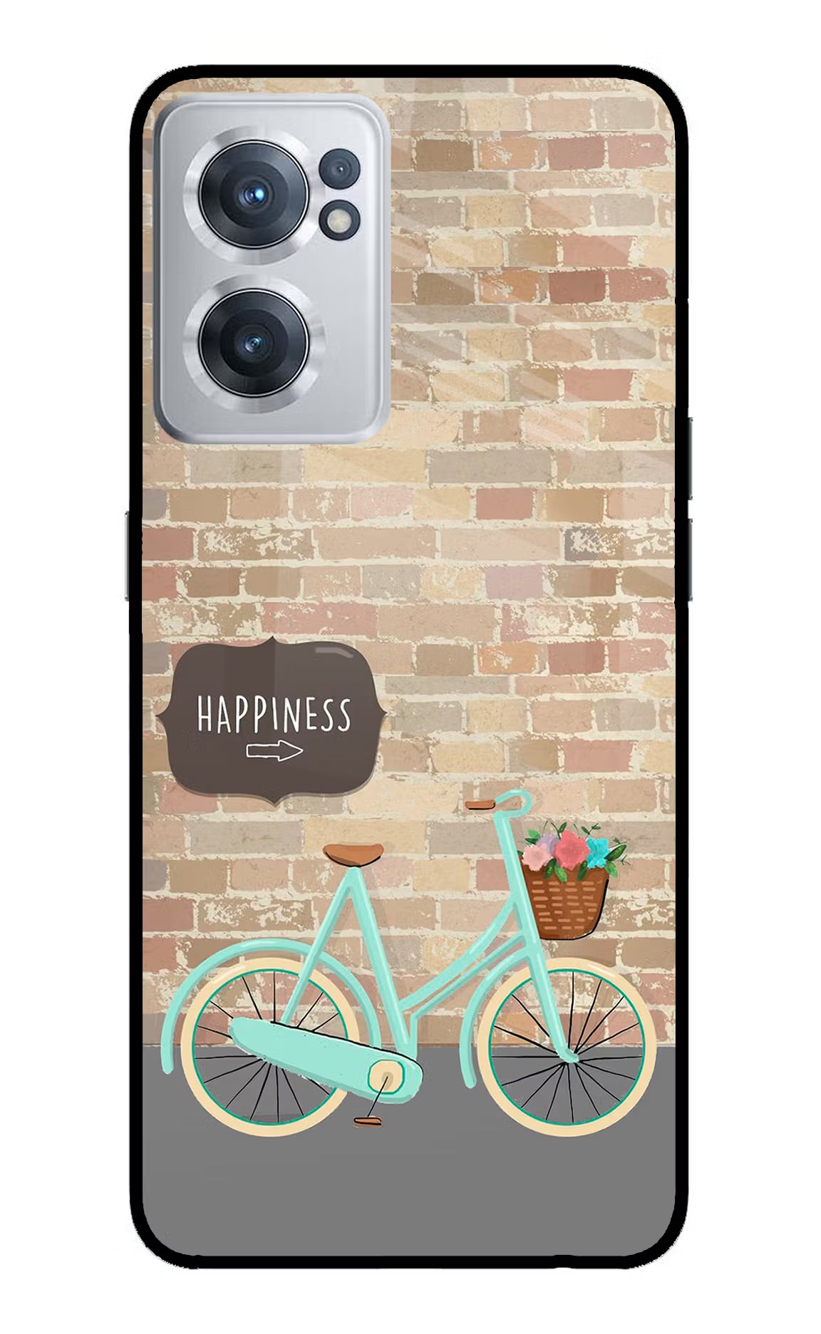 Happiness Artwork OnePlus Nord CE 2 5G Glass Case Back Cover by Casekaro