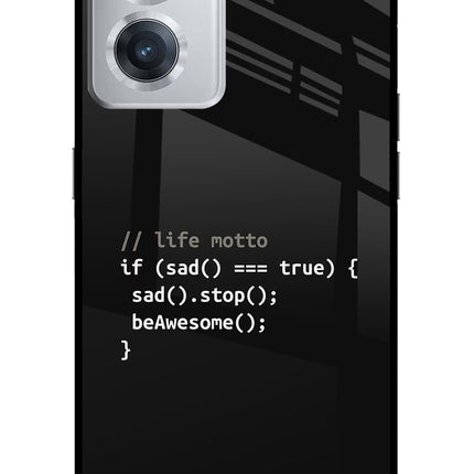 Life Motto Code OnePlus Nord CE 2 5G Glass Case