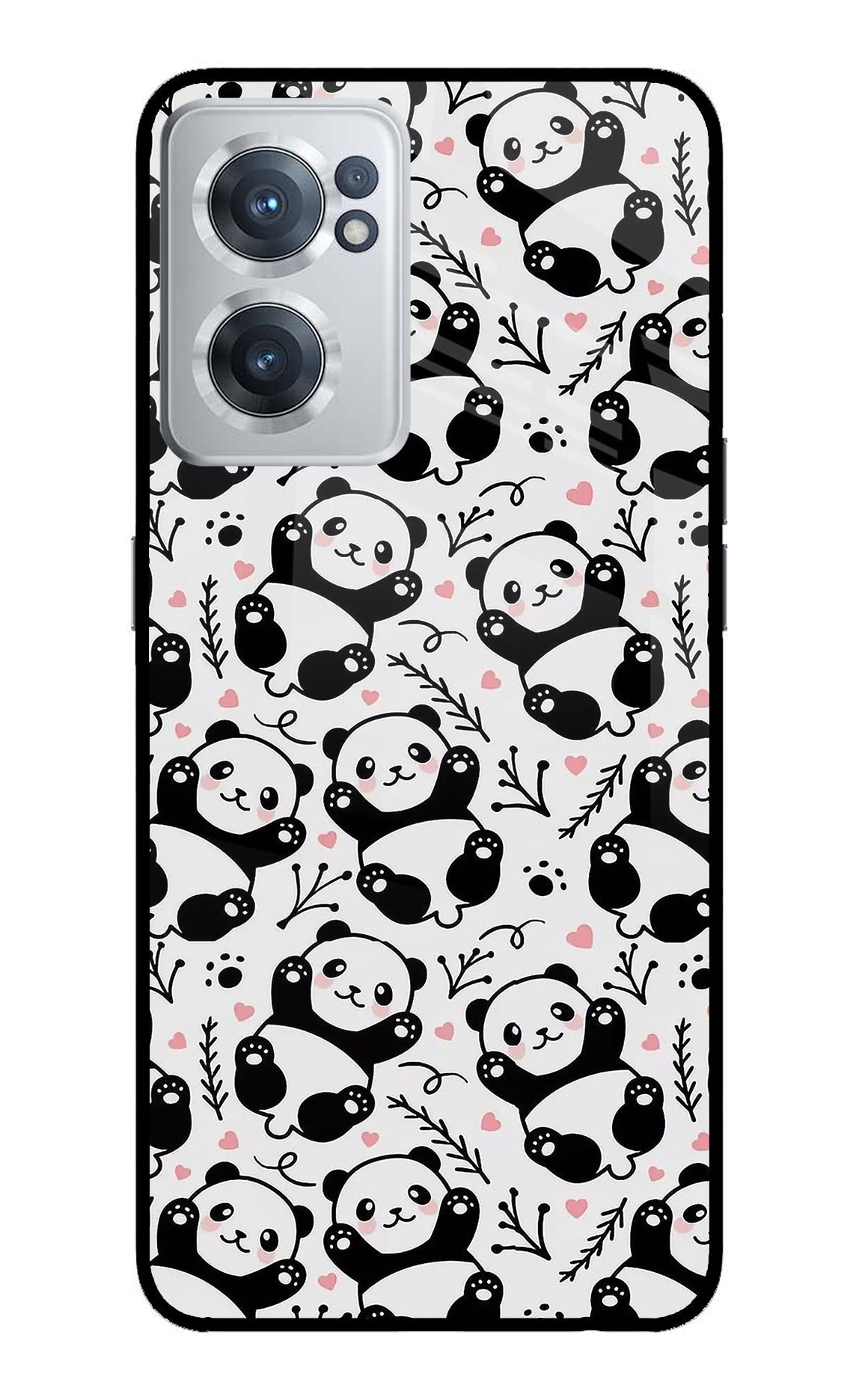 Cute Panda OnePlus Nord CE 2 5G Glass Case