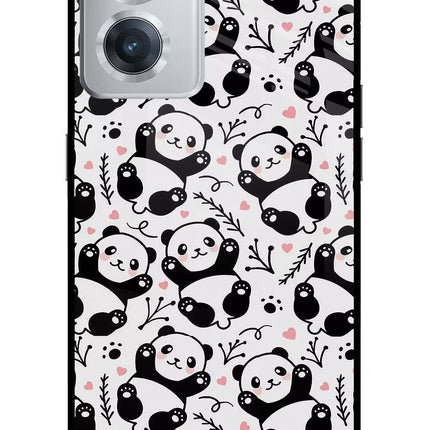Cute Panda OnePlus Nord CE 2 5G Glass Case