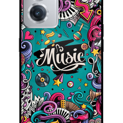 Music Graffiti OnePlus Nord CE 2 5G Glass Case