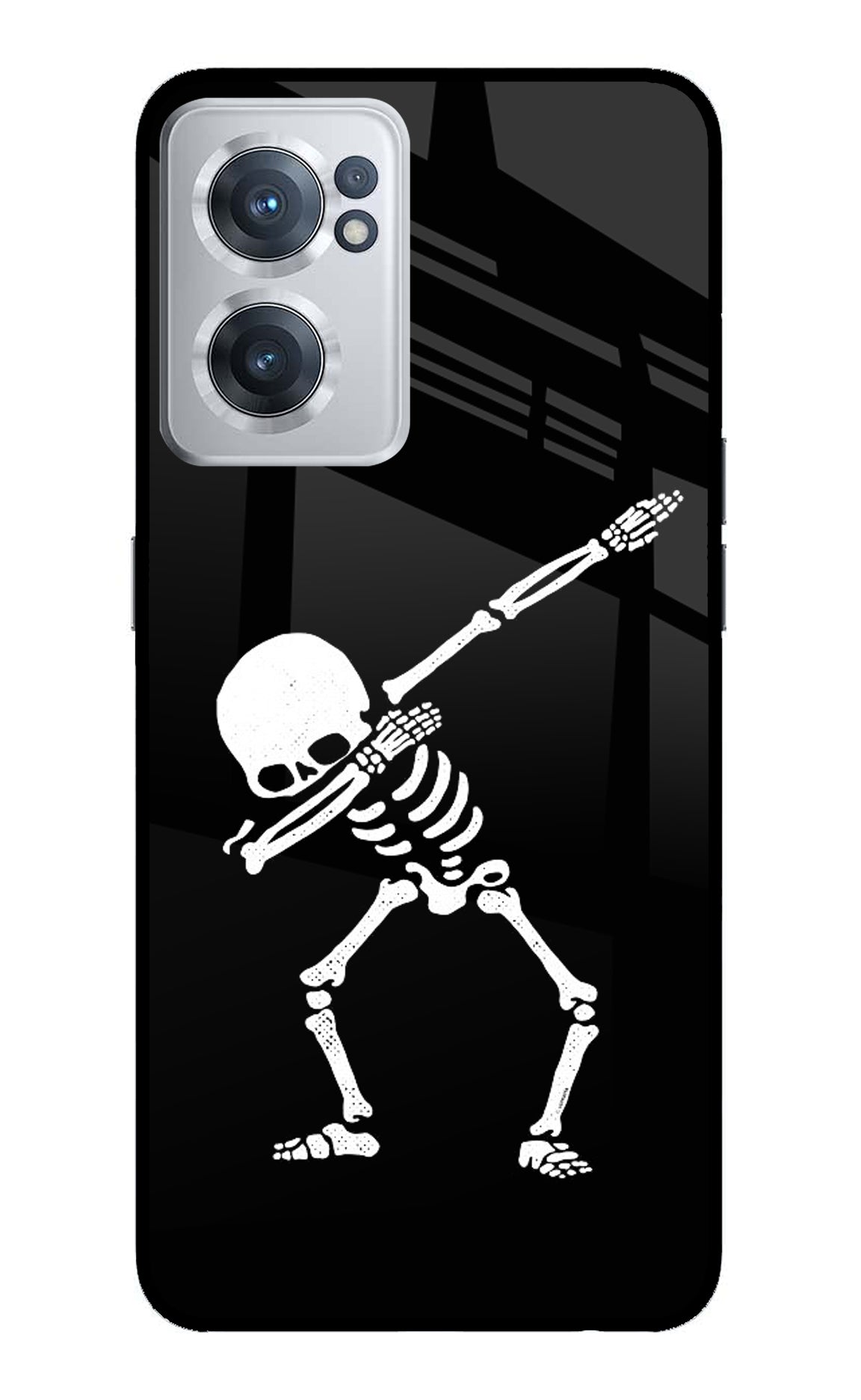 Dabbing Skeleton Art OnePlus Nord CE 2 5G Back Cover