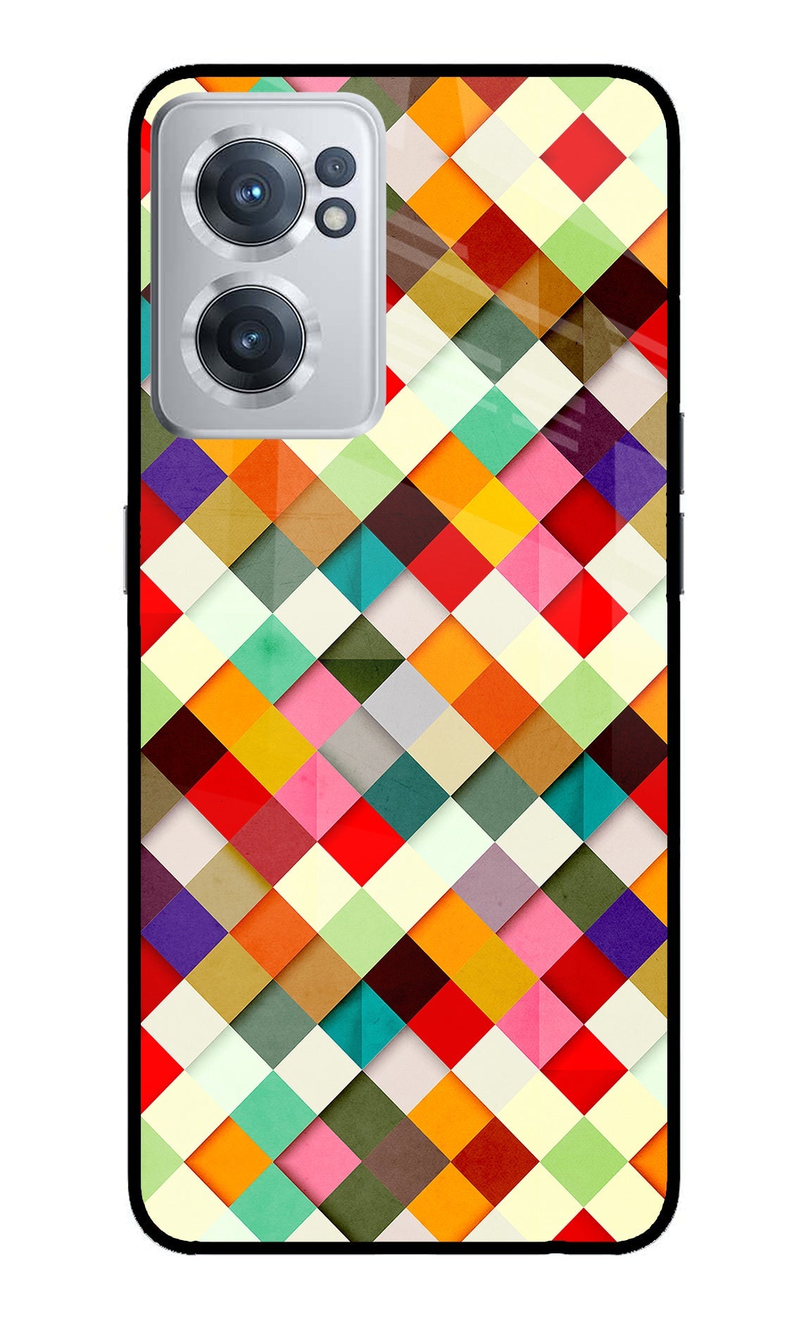 Geometric Abstract Colorful OnePlus Nord CE 2 5G Back Cover