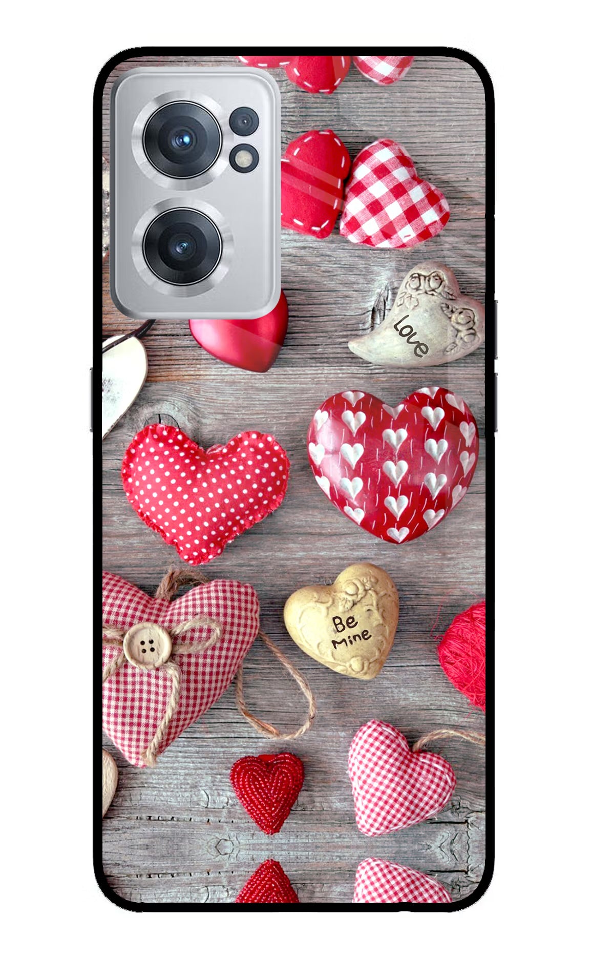 Love Wallpaper OnePlus Nord CE 2 5G Glass Case Back Cover by Casekaro