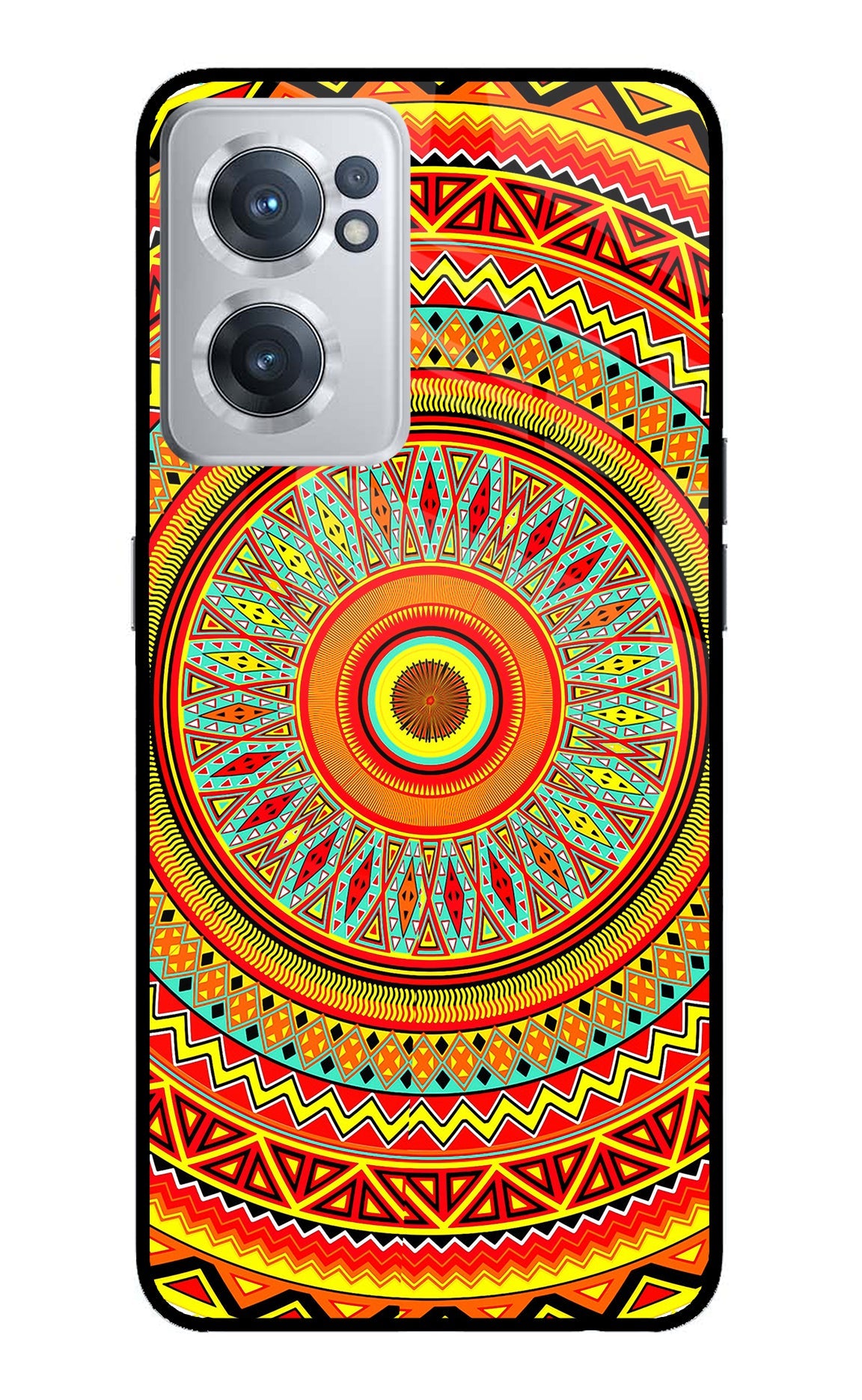 Mandala Pattern OnePlus Nord CE 2 5G Glass Case