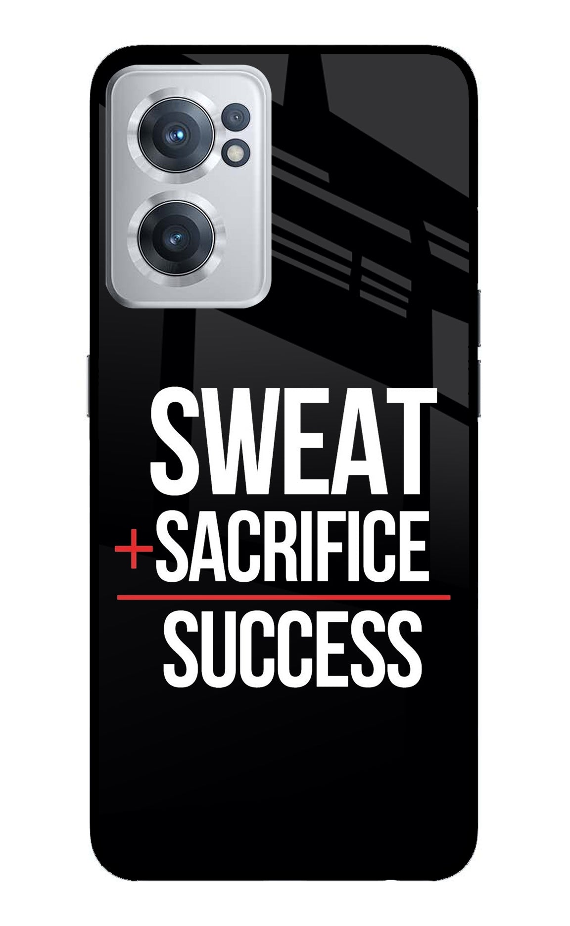 Sweat Sacrifice Success OnePlus Nord CE 2 5G Glass Case