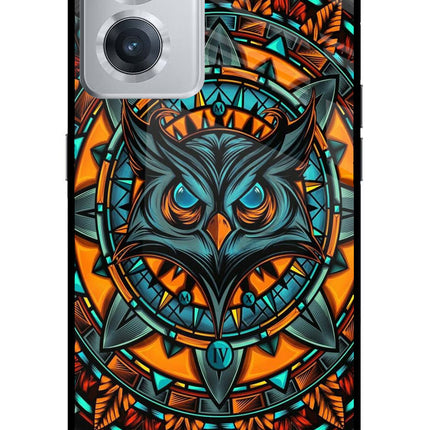 Angry Owl Art OnePlus Nord CE 2 5G Glass Case Back Cover by Casekaro