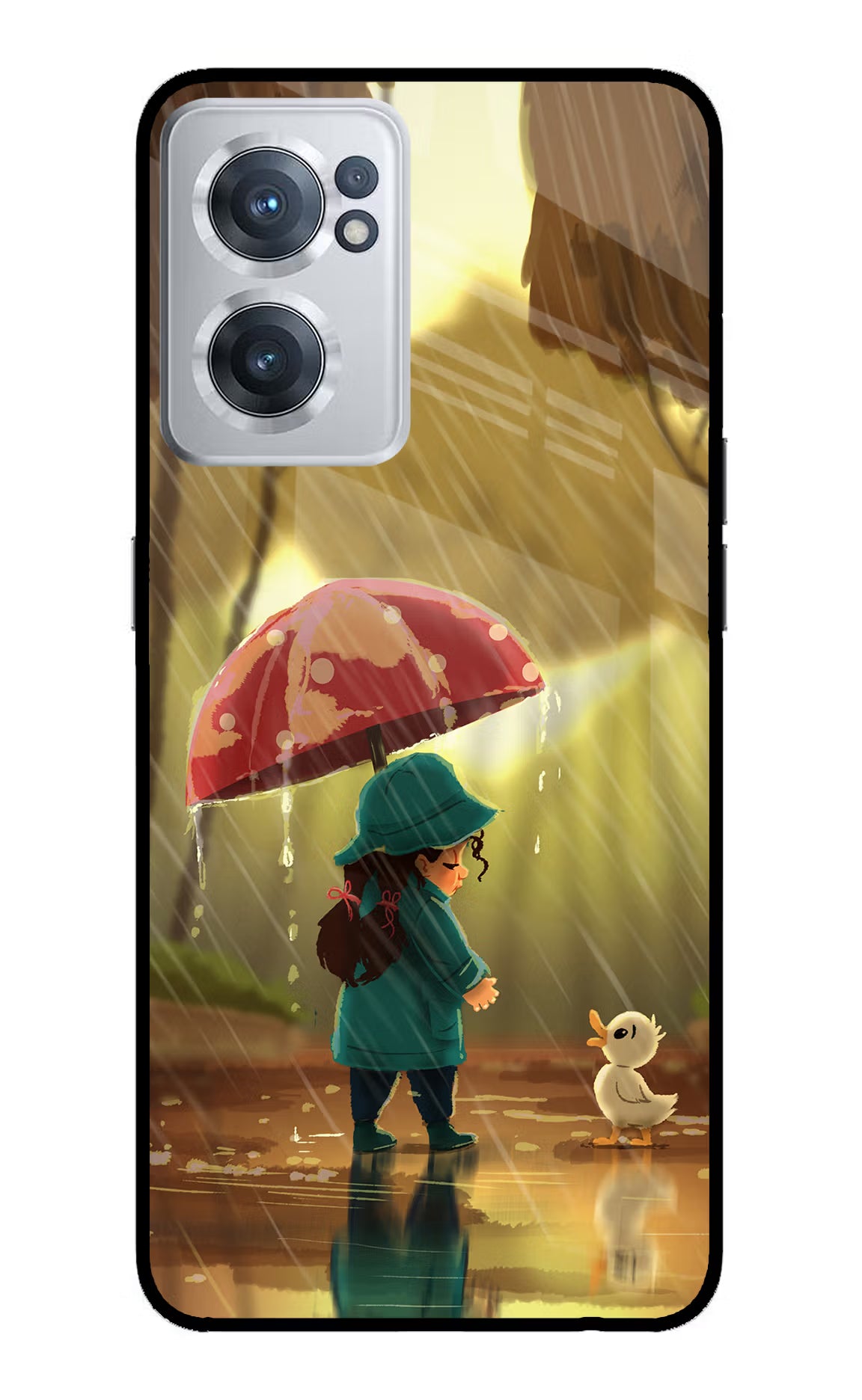 Rainy Day OnePlus Nord CE 2 5G Glass Case Back Cover by Casekaro