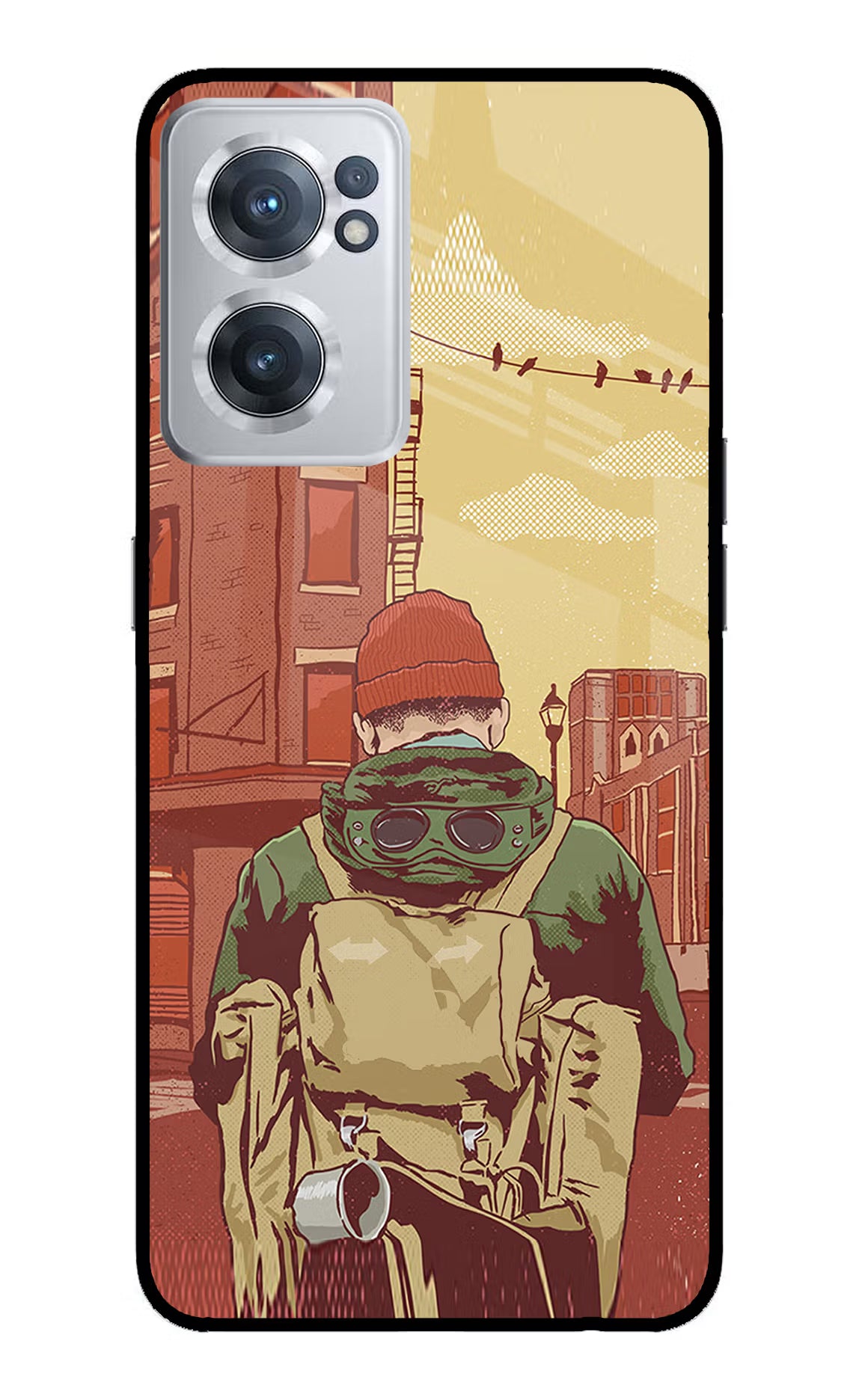 Adventurous OnePlus Nord CE 2 5G Glass Case Back Cover by Casekaro