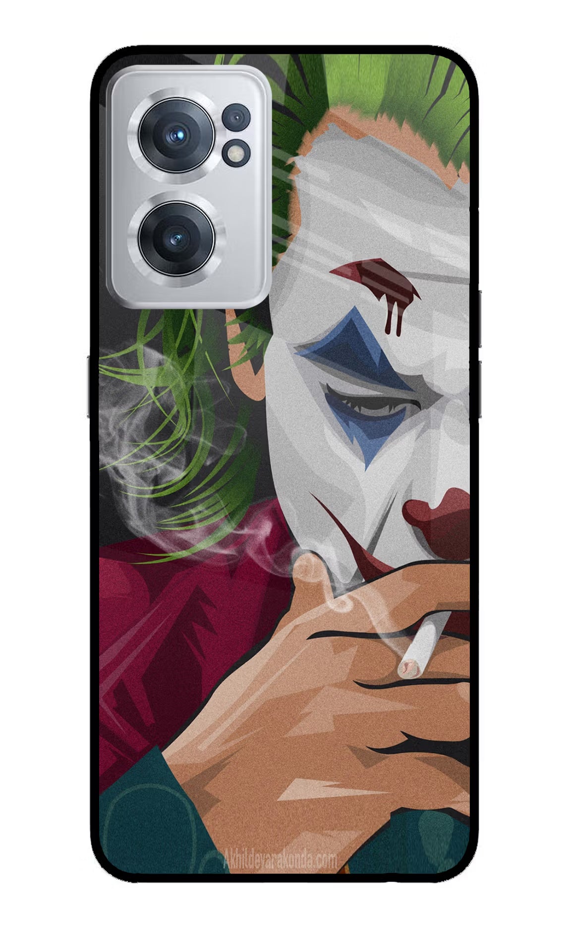 Joker Smoking OnePlus Nord CE 2 5G Glass Case Back Cover by Casekaro