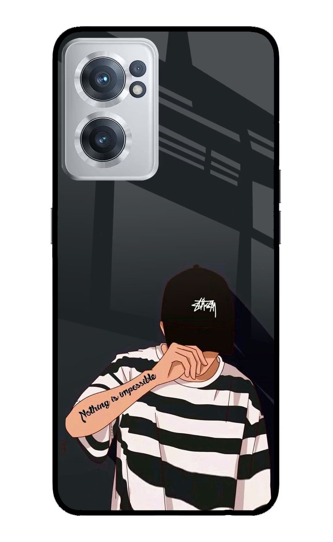 Aesthetic Boy OnePlus Nord CE 2 5G Glass Case Back Cover by Casekaro