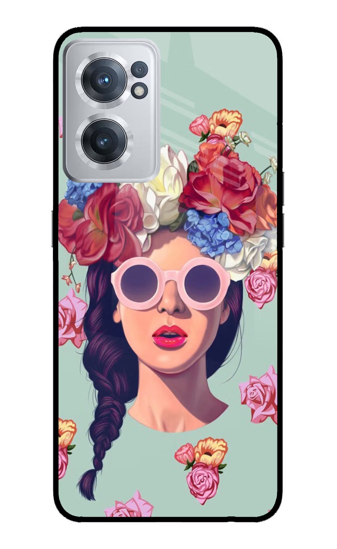 Pretty Girl OnePlus Nord CE 2 5G Glass Case Back Cover by Casekaro