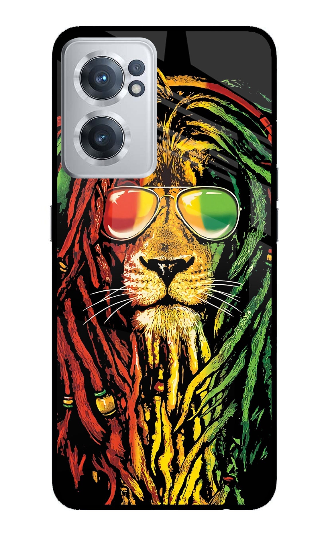 Rasta Lion OnePlus Nord CE 2 5G Glass Case