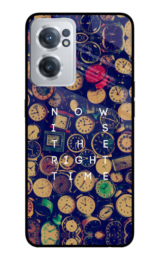 Now is the Right Time Quote OnePlus Nord CE 2 5G Glass Case