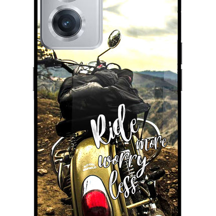 Ride More Worry Less OnePlus Nord CE 2 5G Glass Case