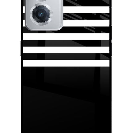 Black and White Print OnePlus Nord CE 2 5G Glass Case