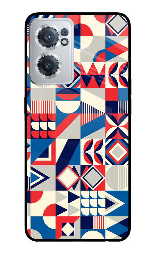 Colorful Pattern OnePlus Nord CE 2 5G Glass Case