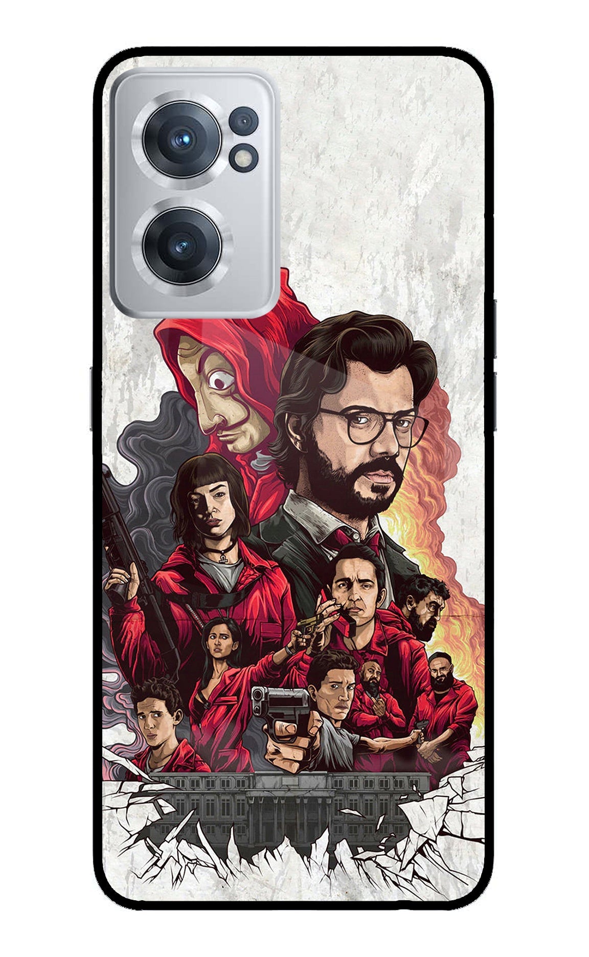 Money Heist Artwork OnePlus Nord CE 2 5G Back Cover