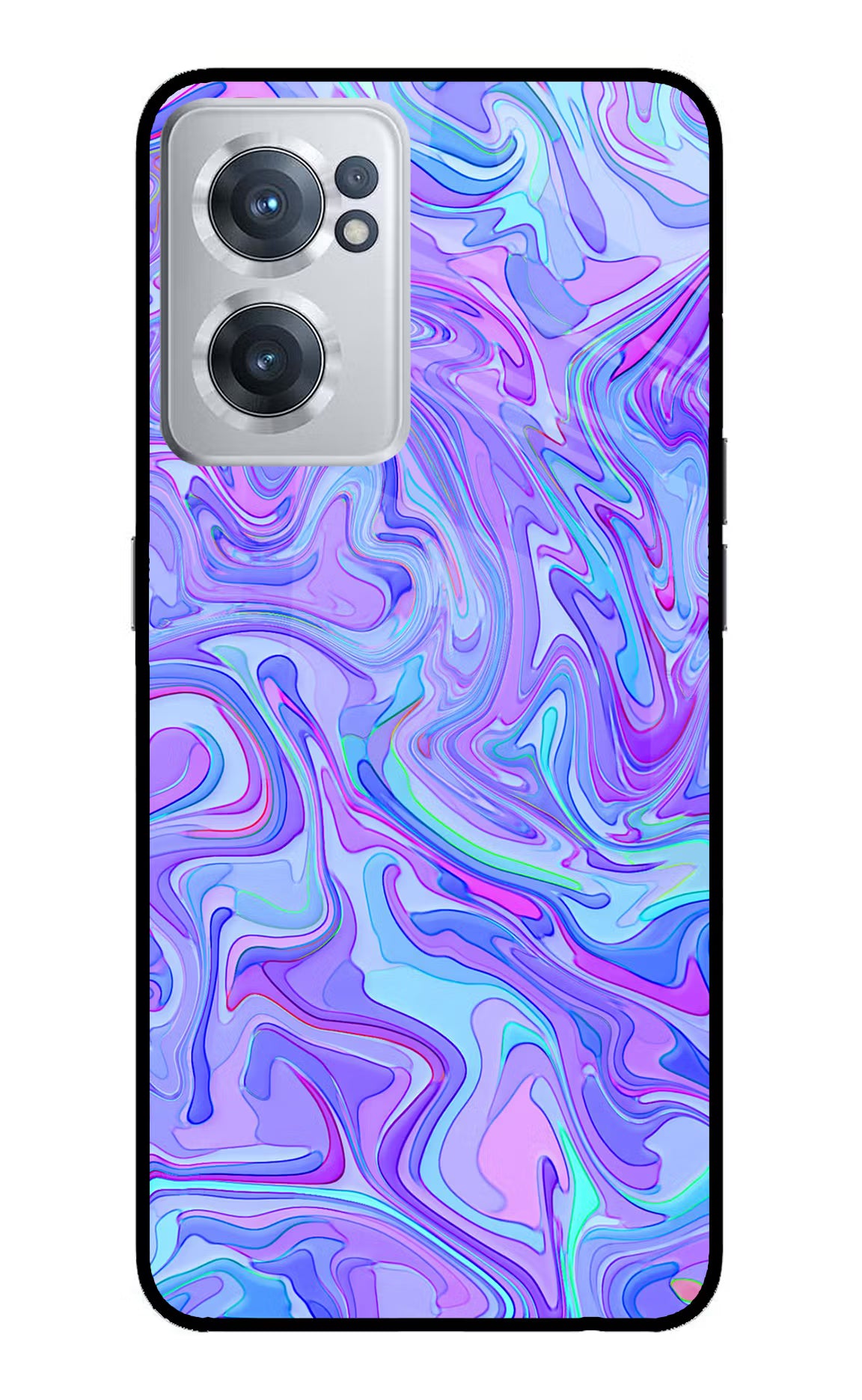 Glitter OnePlus Nord CE 2 5G Glass Case Back Cover by Casekaro
