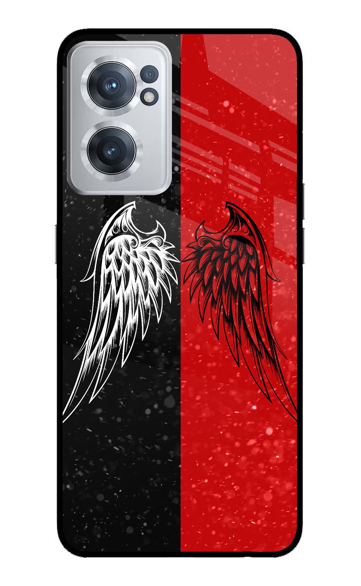 Wings OnePlus Nord CE 2 5G Glass Case Back Cover by Casekaro