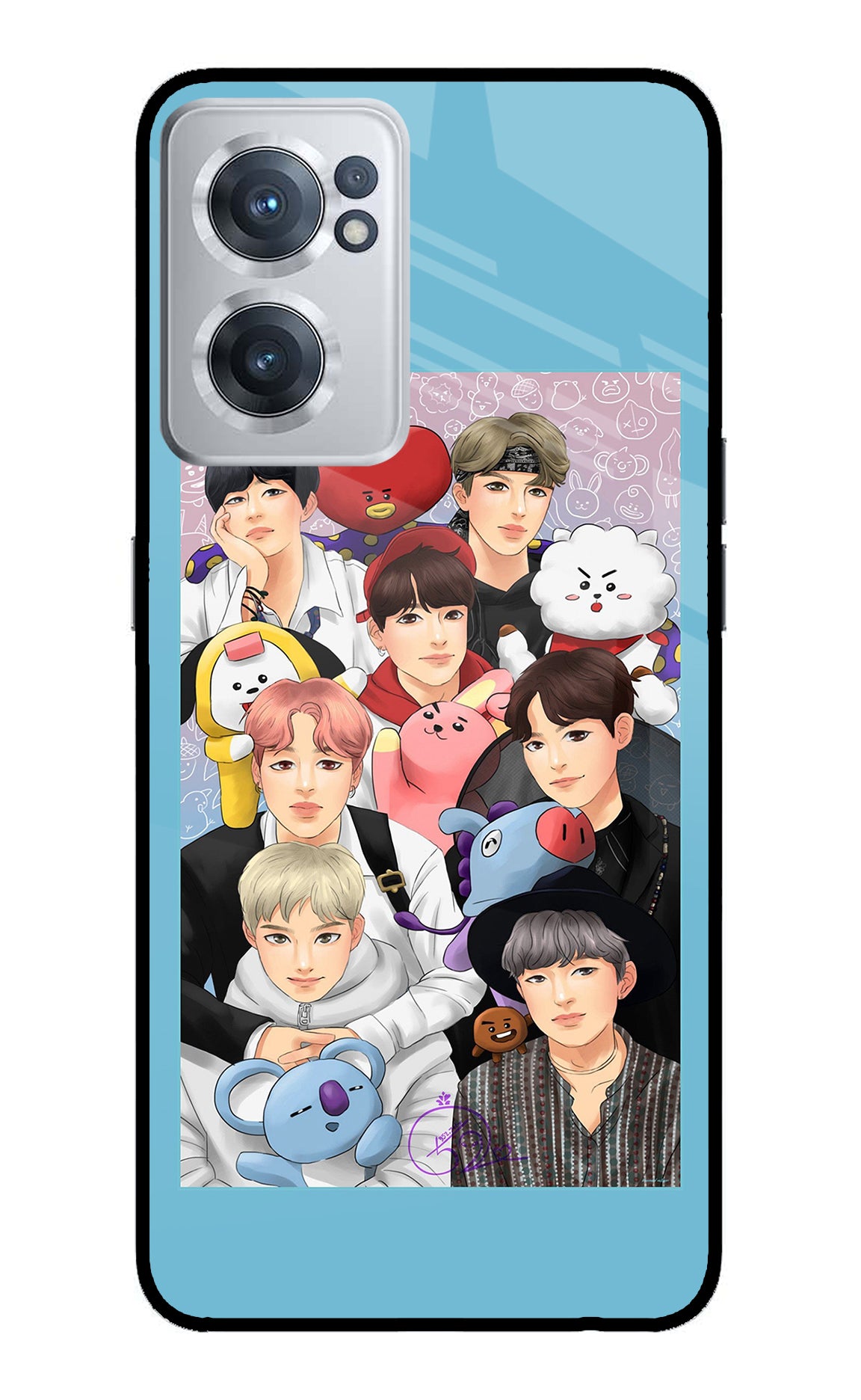 BTS with animals OnePlus Nord CE 2 5G Back Cover