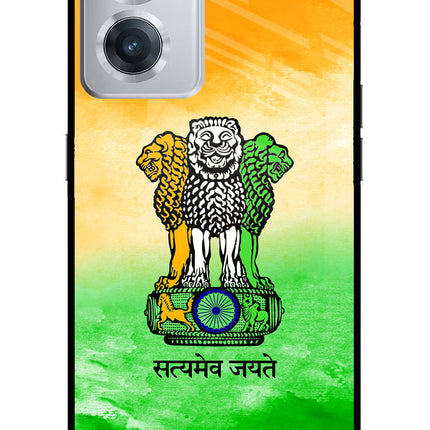 Satyamev Jayate Flag OnePlus Nord CE 2 5G Glass Case