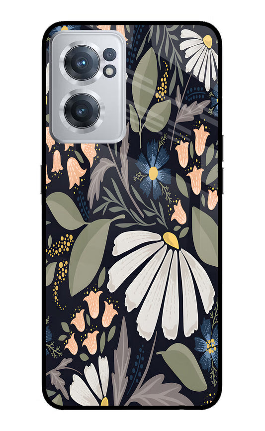 Flowers Art OnePlus Nord CE 2 5G Glass Case