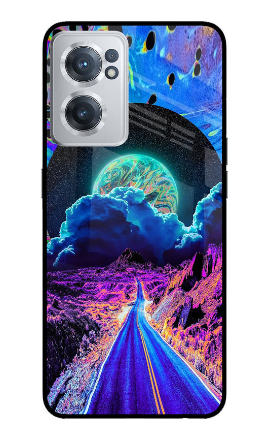 Psychedelic Painting OnePlus Nord CE 2 5G Glass Case