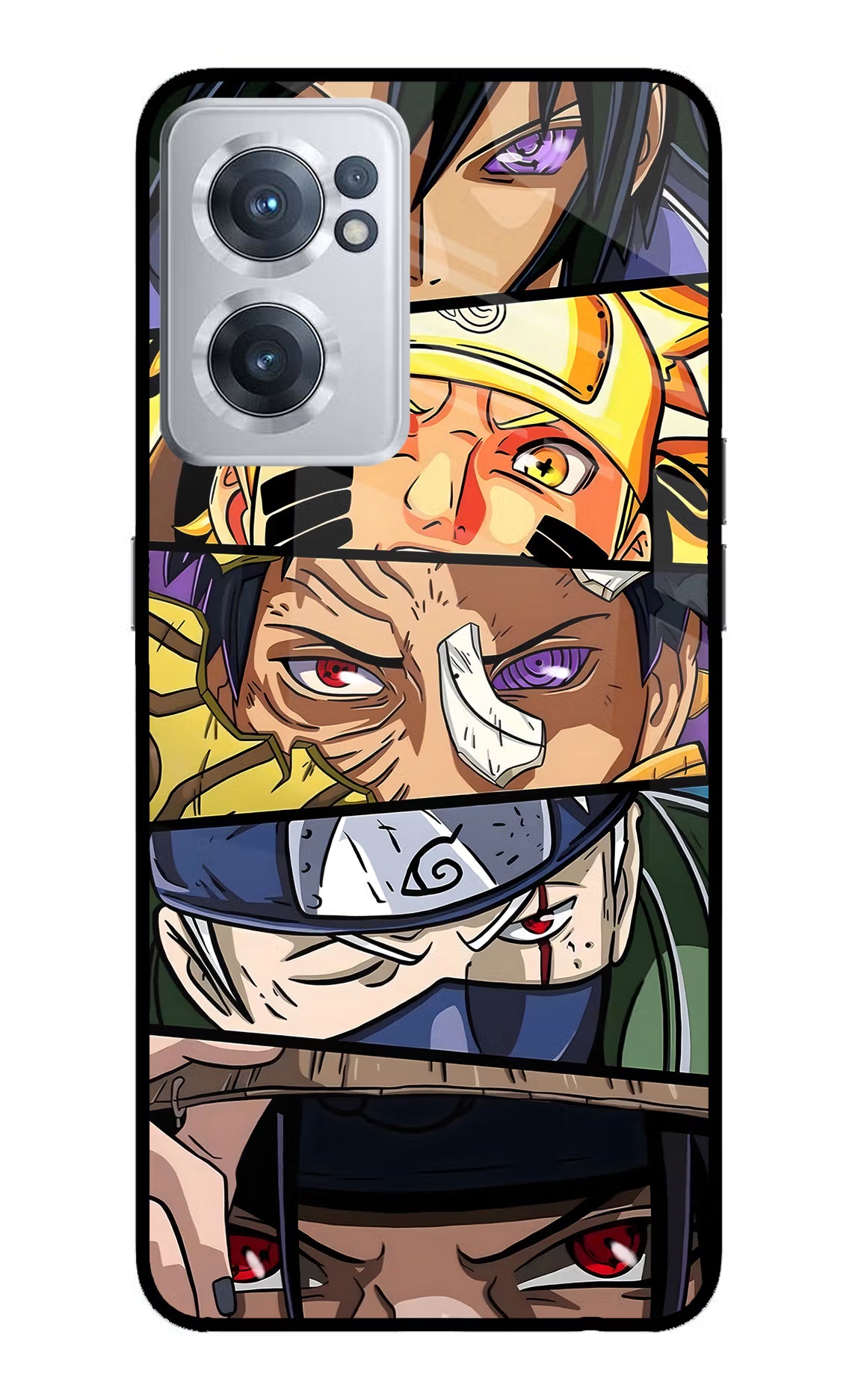 Naruto Character OnePlus Nord CE 2 5G Glass Case Back Cover by Casekaro