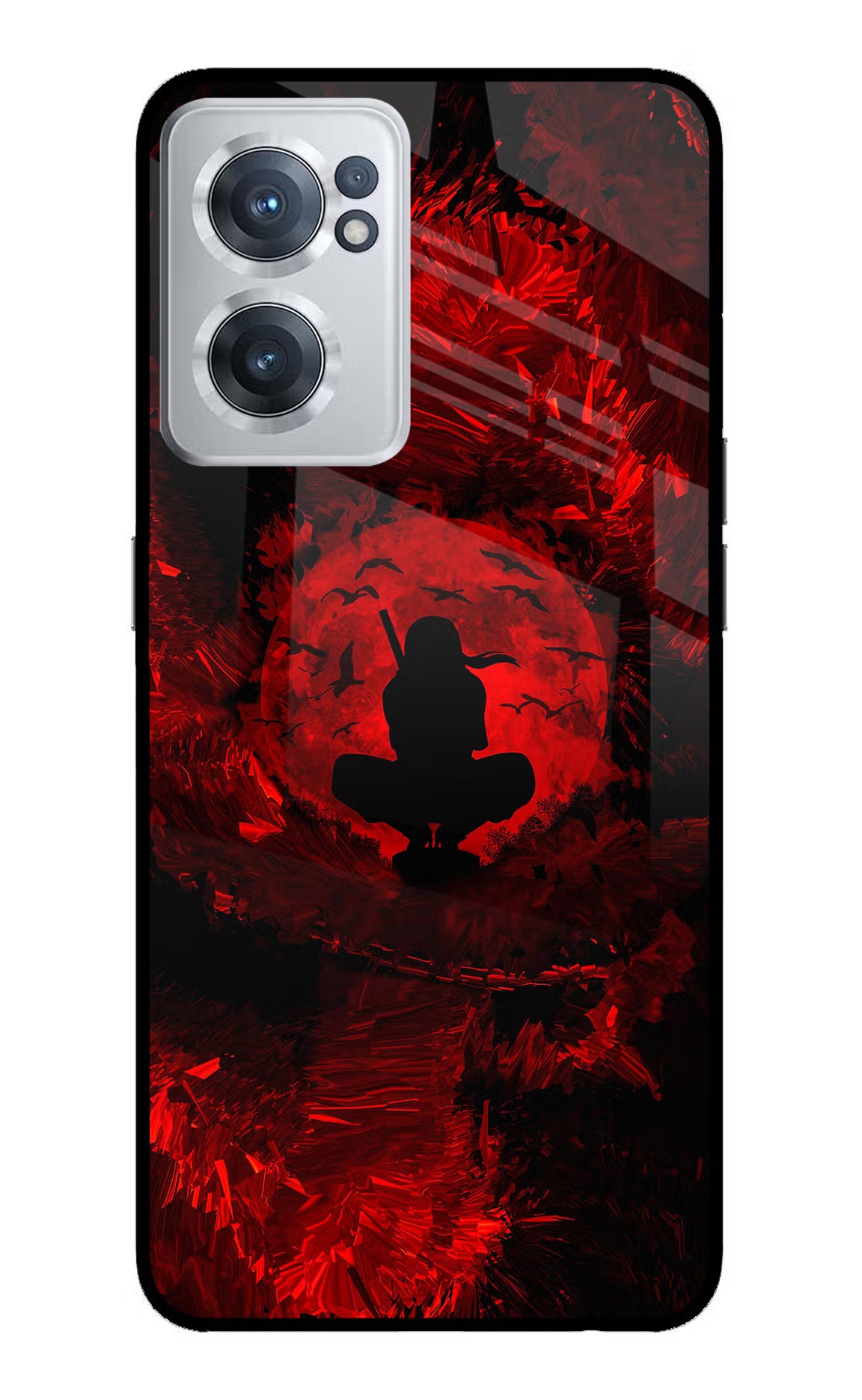 Itachi Uchiha OnePlus Nord CE 2 5G Glass Case Back Cover by Casekaro