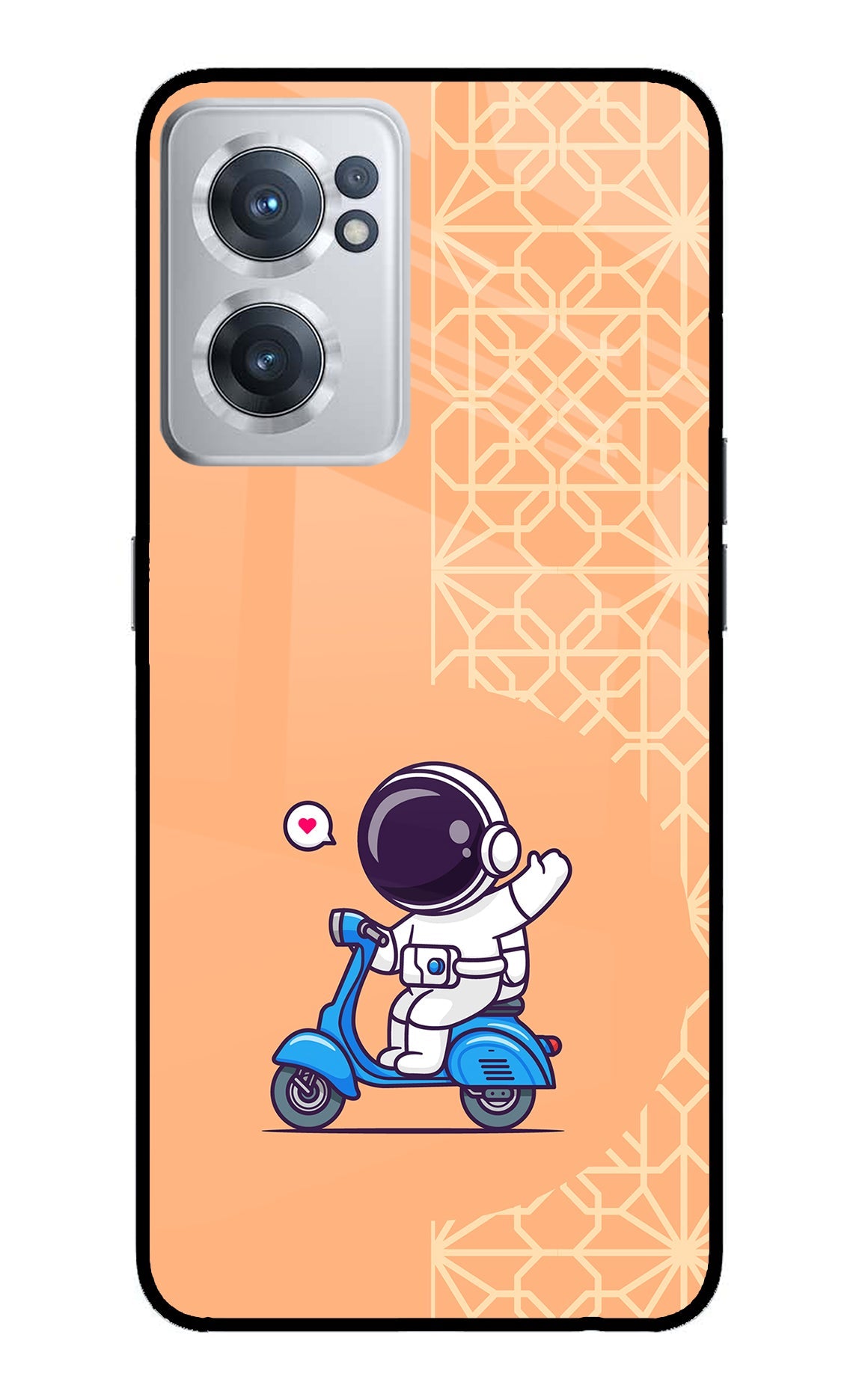 Cute Astronaut Riding OnePlus Nord CE 2 5G Back Cover