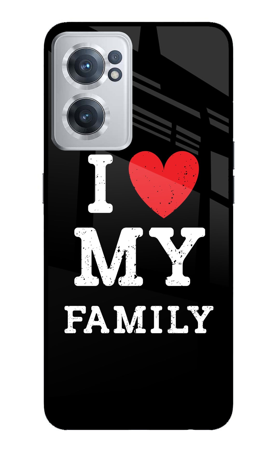 I Love My Family OnePlus Nord CE 2 5G Glass Case