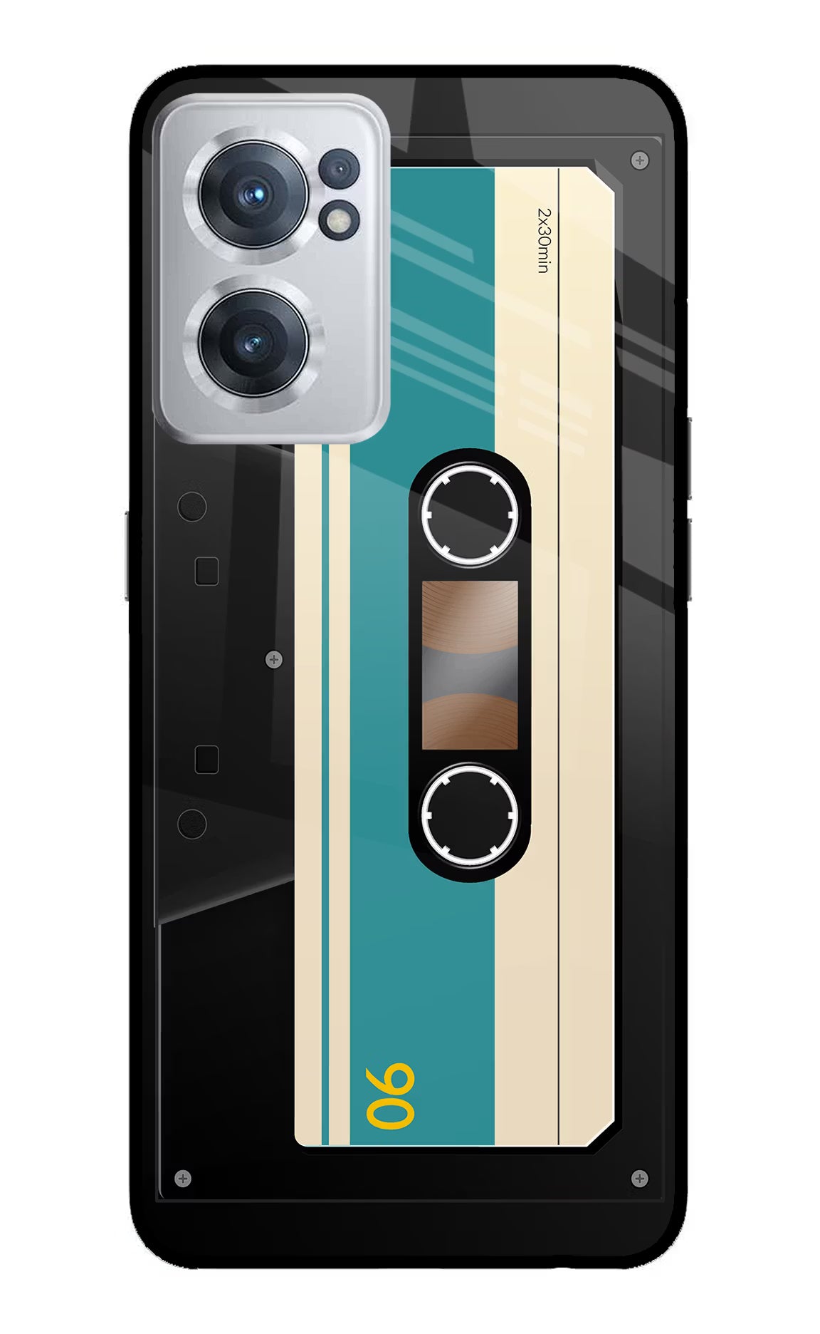 Cassette OnePlus Nord CE 2 5G Glass Case Back Cover by Casekaro